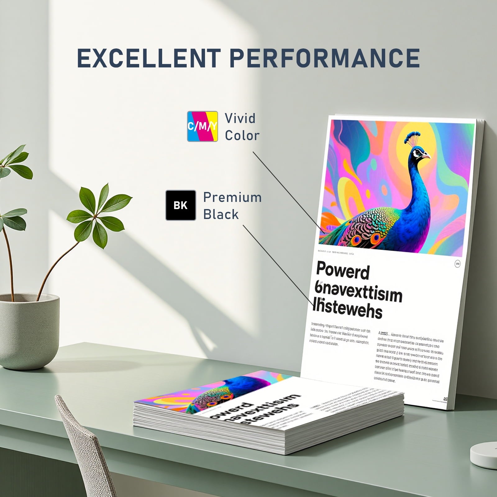 67XL Ink Cartridges Compatible for HP 67 Ink Cartridge for Deskjet 2700 2700e 2752 2752e 2755 2755e Envy 6000 6055 6055e Printer (Black Tri-Color 2 Pack)